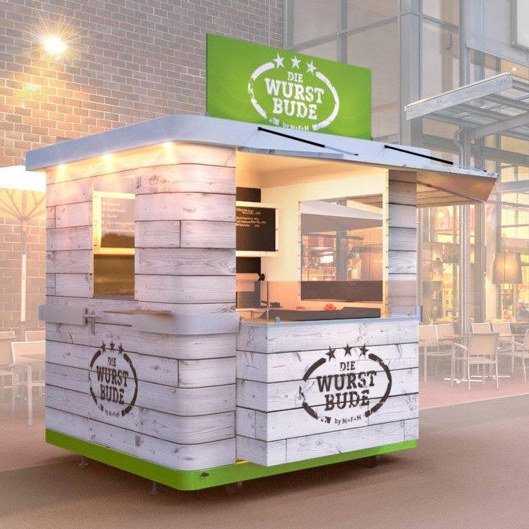 Die Wurstbude – Stand bei Nacht